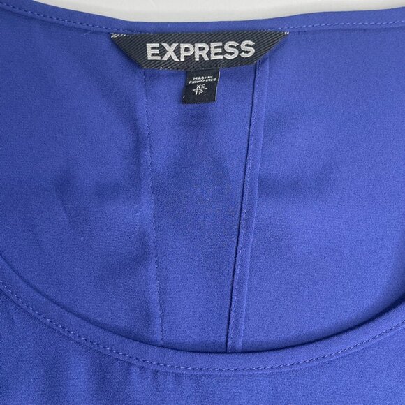 Express Semi Sheer Tunic - Royal Blue - Picture 4 of 4